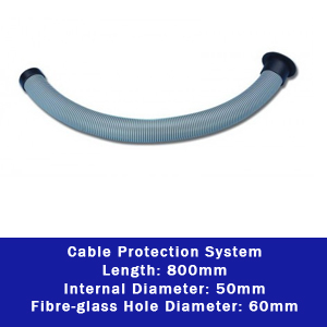 Cable Protection System with outboard motor